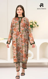 2PC Premium Linen Unstitched-DE V6 -014